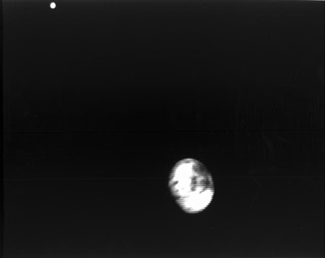 NASA image: Europa, taken from Voyager 1 to Jupiter