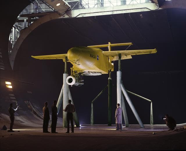 NASA image: General Aerodynamic Characteristics of a Research Model with High Disk Loading Direct Lifting Fan Mounted in Fuselage