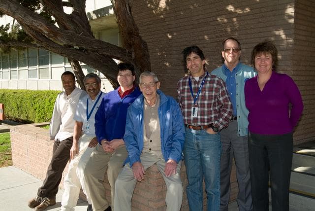 NASA image: Dr. Alfred Eggers Visits the Arc Jet at Ames