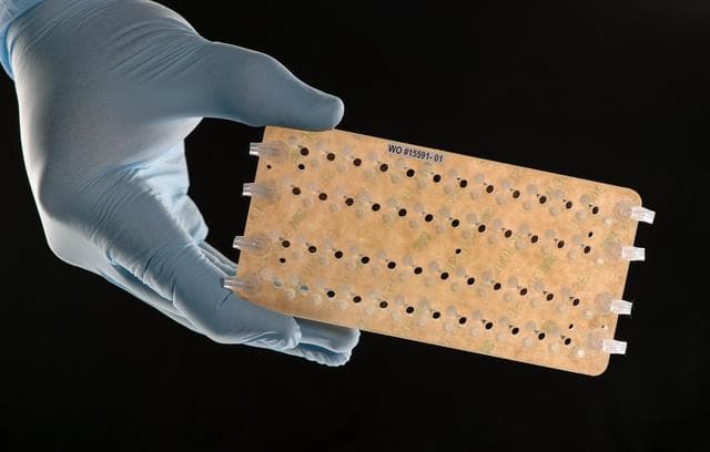 NASA image: EuCropis Power Cells Fluidic Cards