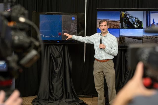 NASA image: NASA Public Affairs and NUANCE Lab News Conference at Reno-Stead Airport.