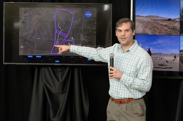 NASA image: NASA Public Affairs and NUANCE Lab News Conference at Reno-Stead Airport.
