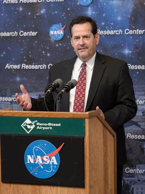 NASA image: NASA Public Affairs and NUANCE Lab News Conference at Reno-Stead Airport.