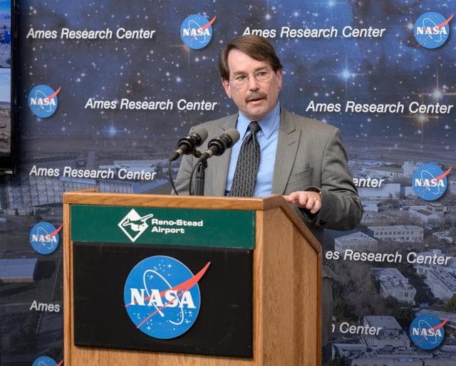 NASA image: NASA Public Affairs and NUANCE Lab News Conference at Reno-Stead Airport.