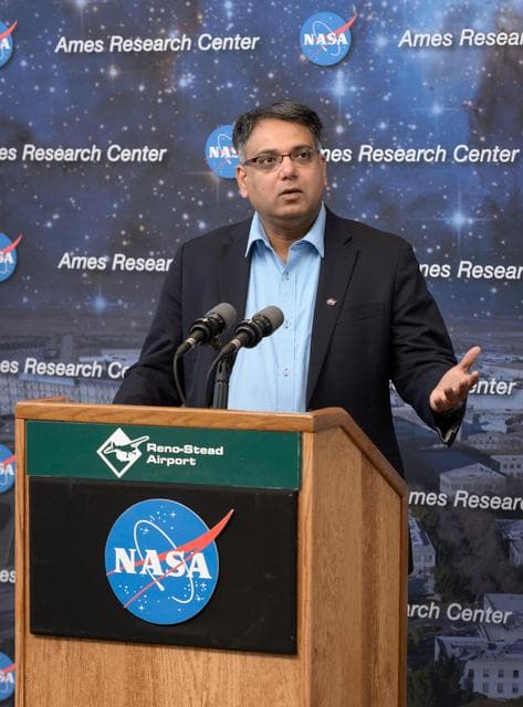 NASA image: NASA Public Affairs and NUANCE Lab News Conference at Reno-Stead Airport.