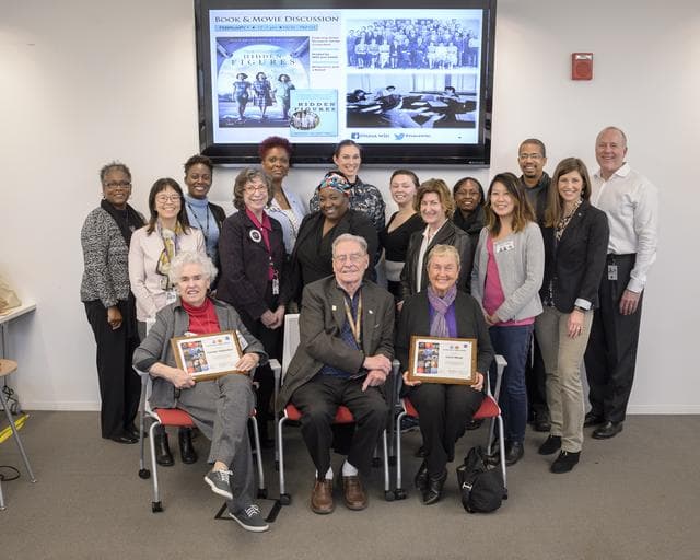 NASA image: Ames Women's Influence Network (WIN) Hidden Figures talk with "Computers" Carolyn Hofstetter and Carol Mead co-sponsored by the AAAG.