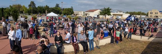 NASA image: Ames Eclipse Viewing 2017