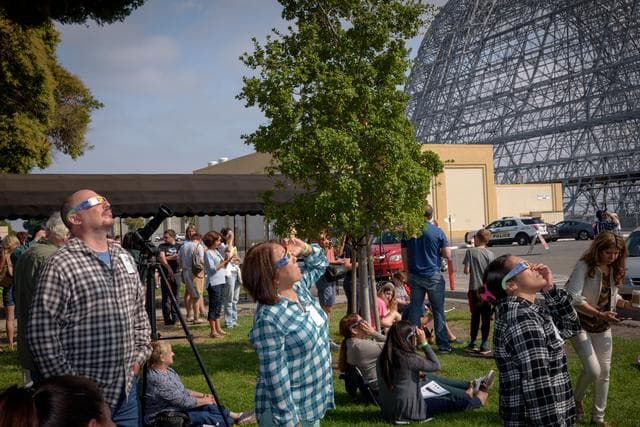NASA image: Ames Eclipse Viewing 2017