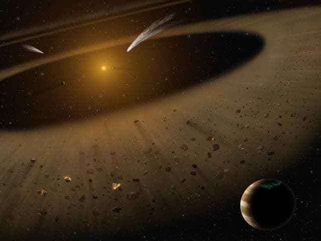 NASA image: Epsilon Eridani Inner Asteroid Belt