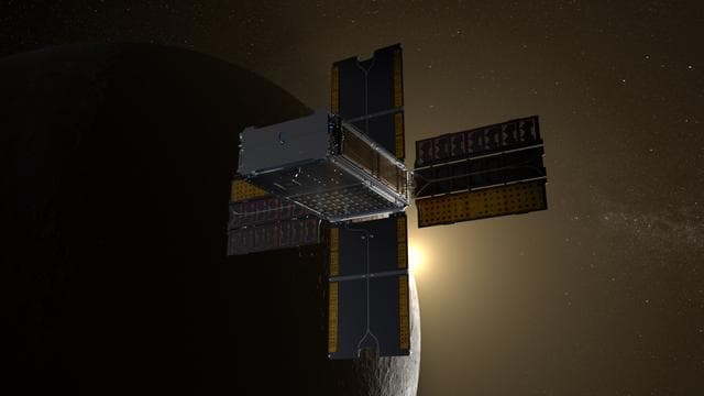 NASA image: BioSentinel Encounters Lunar Sunrise