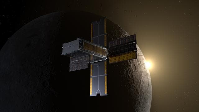 NASA image: BioSentinel Encounters Lunar Sunrise 