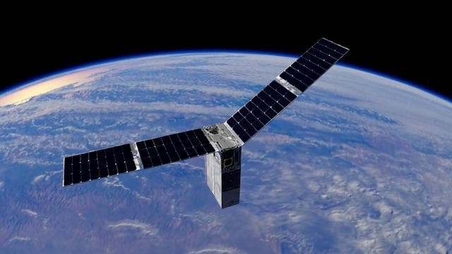 NASA image: One of Starling’s CubeSats in orbit around the Earth (illustra