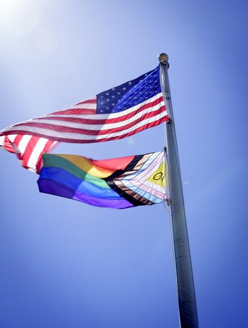 NASA image: Intersex Progress Pride Flag at Ames