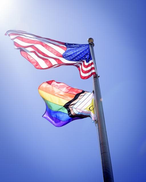NASA image: Intersex Progress Pride Flag at Ames