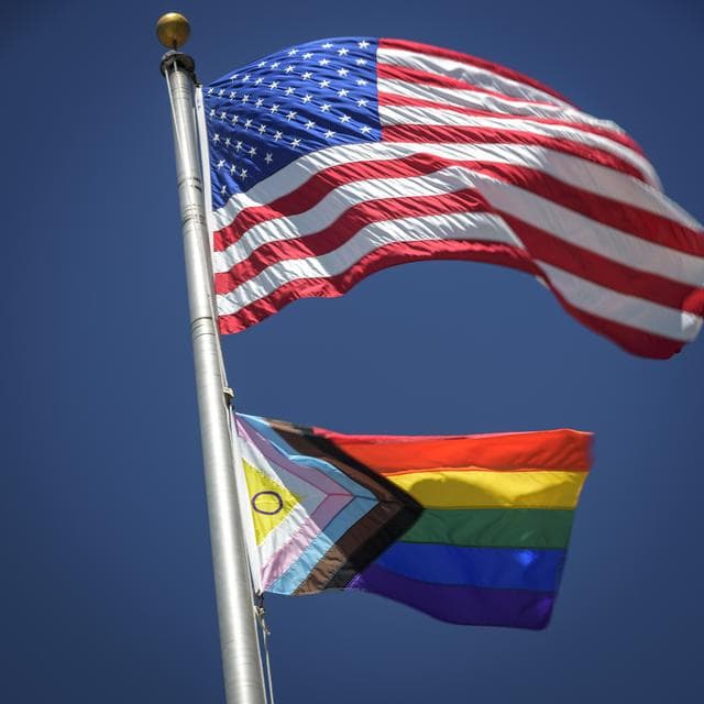 NASA image: Intersex Progress Pride Flag at Ames
