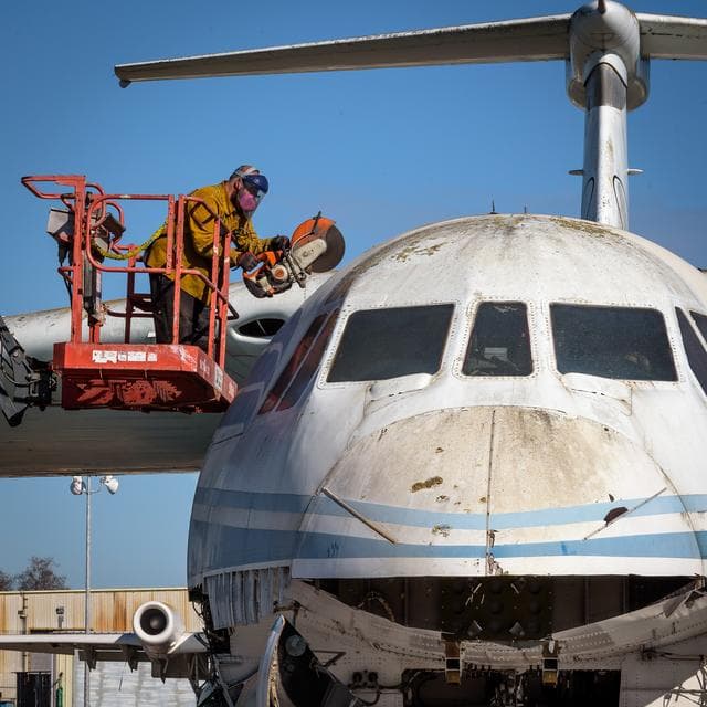 NASA image: Kuiper Airborne Observatory (KAO) Demolition