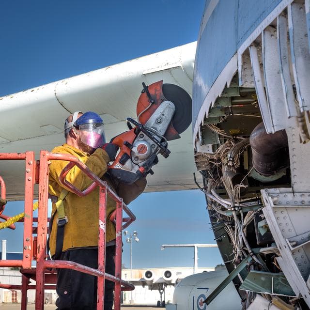 NASA image: Kuiper Airborne Observatory (KAO) Demolition