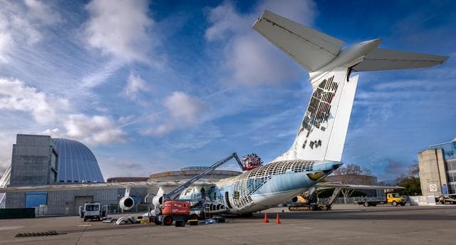 NASA image: Kuiper Airborne Observatory (KAO) Demolition