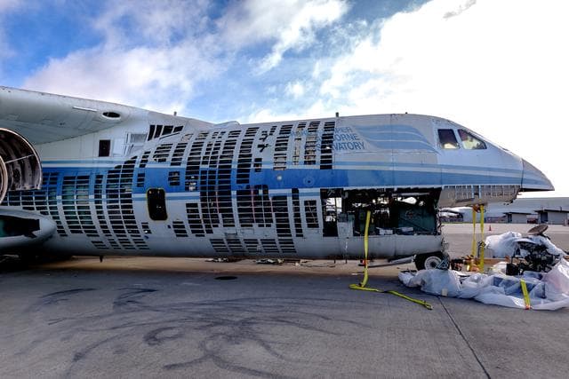 NASA image: Kuiper Airborne Observatory (KAO) Demolition