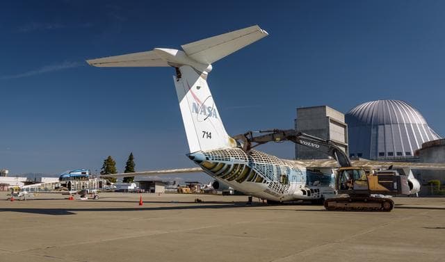 NASA image: Kuiper Airborne Observatory (KAO) Demolition