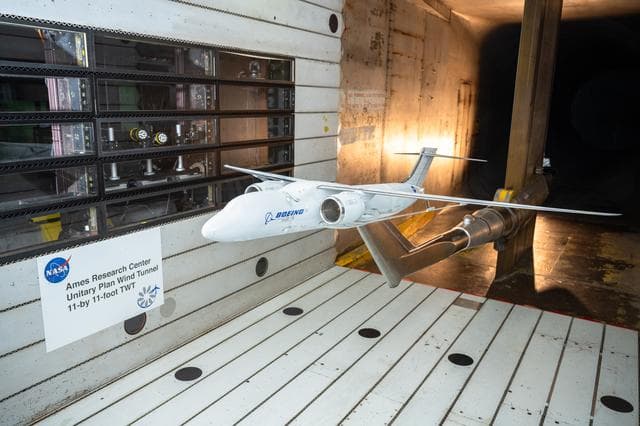 NASA’s X-66 Completes Full-Span Wind Tunnel Test
