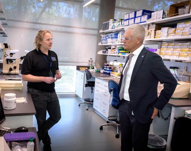 NASA image: Mark Clampin Tours the Bioscience Collaborative Laboratory