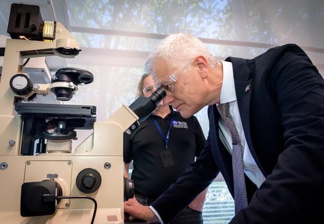 NASA image: Mark Clampin Tours the Bioscience Collaborative Laboratory