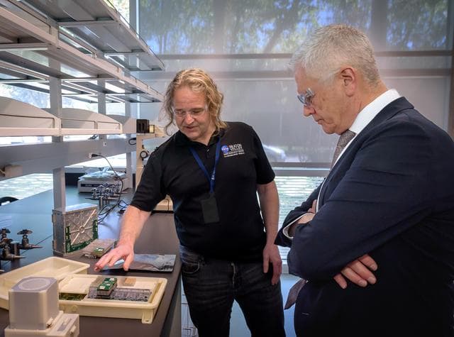 NASA image: Mark Clampin Tours the Bioscience Collaborative Laboratory