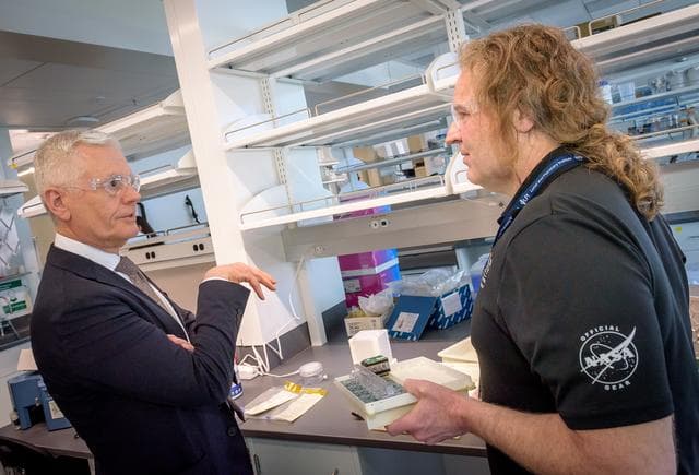 NASA image: Mark Clampin Tours the Bioscience Collaborative Laboratory