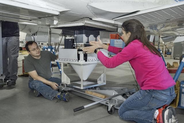 NASA image: NASA Engineers Install DopplerScatt Instrument