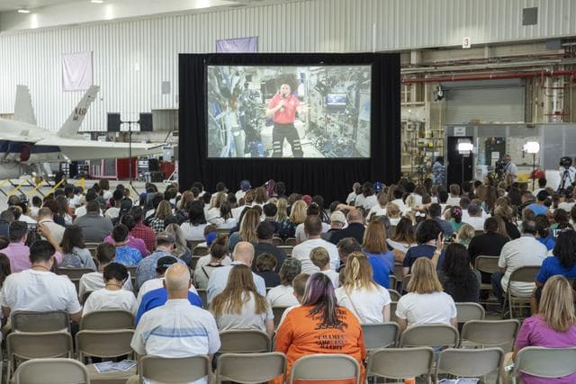 NASA image: Hundreds of Students Attend NASA Armstrong's First Downlink with the International Space Station