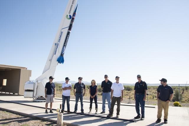 NASA image: UP Aerospace Preparing Rocket to Launch NASA Flight Opportunities Technologies 