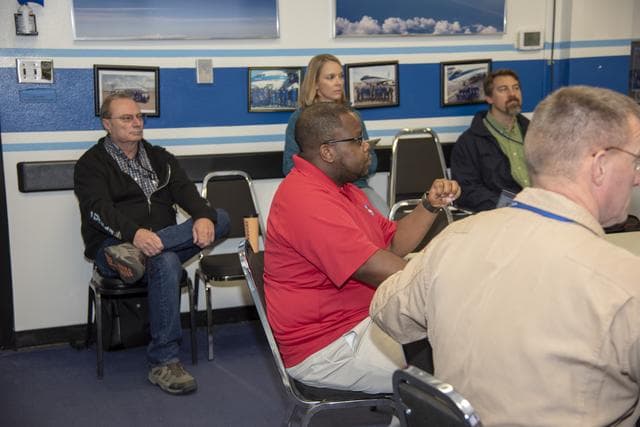 NASA image: NASA QSF18 Flight Crew Briefs Test Flight