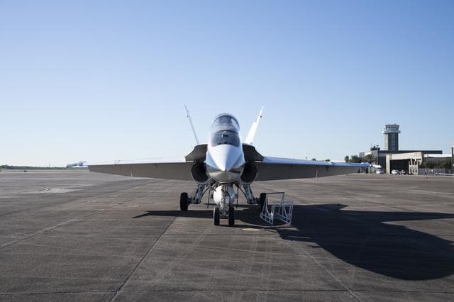NASA image: NASA F/A-18 Research Aircraft Prior to QSF18 Flight