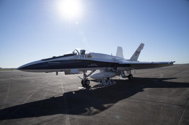 NASA image: NASA F/A-18 Research Aircraft Prior to QSF18 Flight