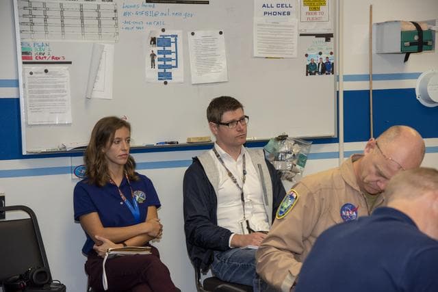 NASA image: NASA QSF18 Flight Operations Crew Debriefs Flight