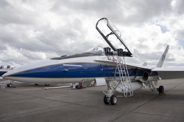 NASA image: NASA F/A-18 Research Aircraft Prior to QSF18 Flight