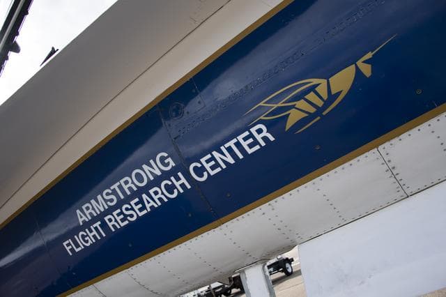 NASA image: NASA F/A-18 Research Aircraft Prior to QSF18 Flight