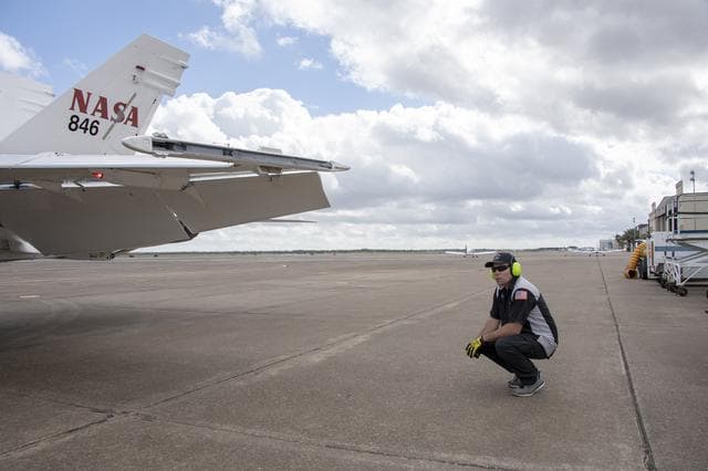 NASA image: NASA Ground Crews Prepare F/A-18 for QSF18 Takeoff