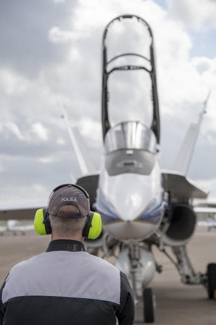 NASA image: NASA Ground Crews Prepare F/A-18 for QSF18 Takeoff