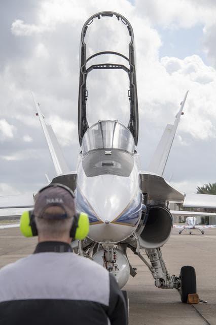 NASA image: NASA Ground Crews Prepare F/A-18 for QSF18 Takeoff