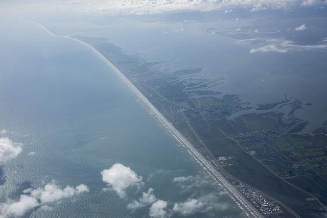 NASA image: Galveston as Seen From NASA F/A-18 Following Research Flight