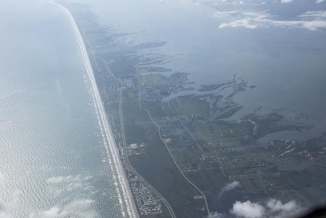 NASA image: Galveston as Seen From NASA F/A-18 Following Research Flight