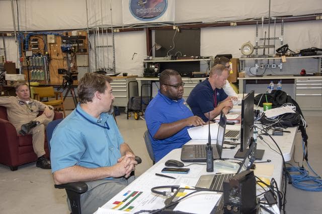 NASA image: NASA Flight Operations Crew Monitors Supersonic Flight