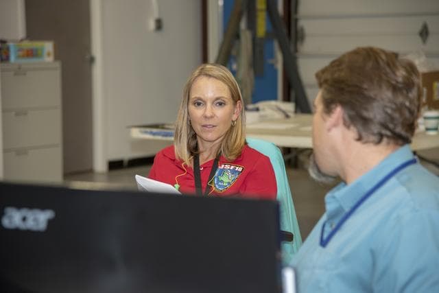 NASA image: NASA Flight Operations Crew Monitors Supersonic Flight