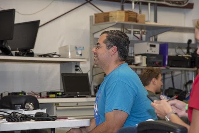 NASA image: NASA Flight Operations Crew Monitors Supersonic Flight