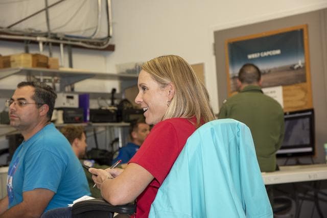 NASA image: NASA Flight Operations Crew Monitors Supersonic Flight