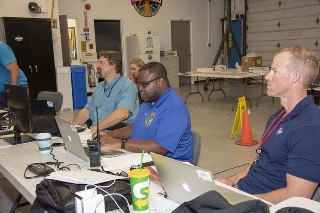 NASA image: NASA Flight Operations Crew Monitors Supersonic Flight