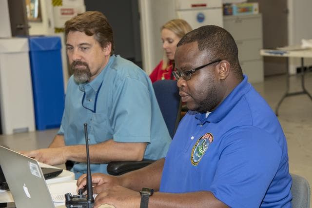 NASA image: NASA Flight Operations Crew Monitors Supersonic Flight