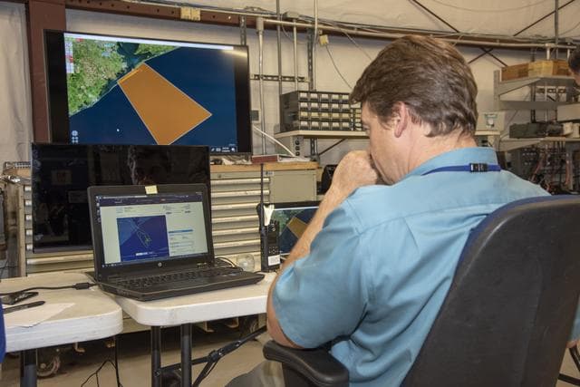 NASA image: NASA Flight Operations Crew Monitors Supersonic Flight